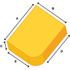 RHF Square / Rectangle Rounded Corner Memory Foam Topper 
