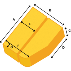 RHF Diagonal Square/Rectangle Split Memory Foam Topper 