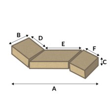 3 part sun lounger 