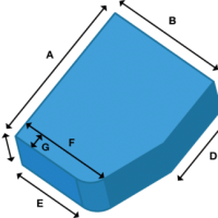 RHF DIAGONAL CUT OFF ROUNDED CORNER MATTRESS