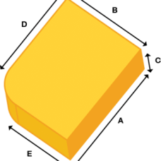LHF ROUNDED CORNER SHAPE TOPPER 