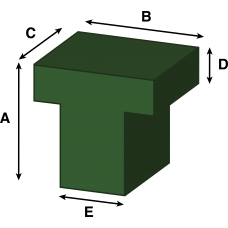 T SHAPE FOAM CUT TO SIZE