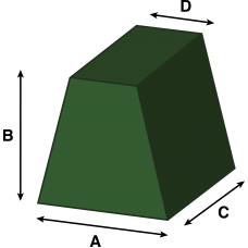 EQUAL SIDED TAPER FOAM CUT TO SIZE