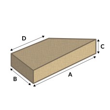 Mitered Bench Cushion Cover