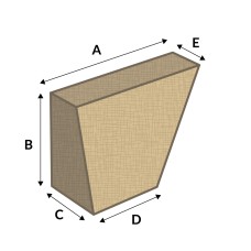 RHF SLOPING WEDGE BACK 